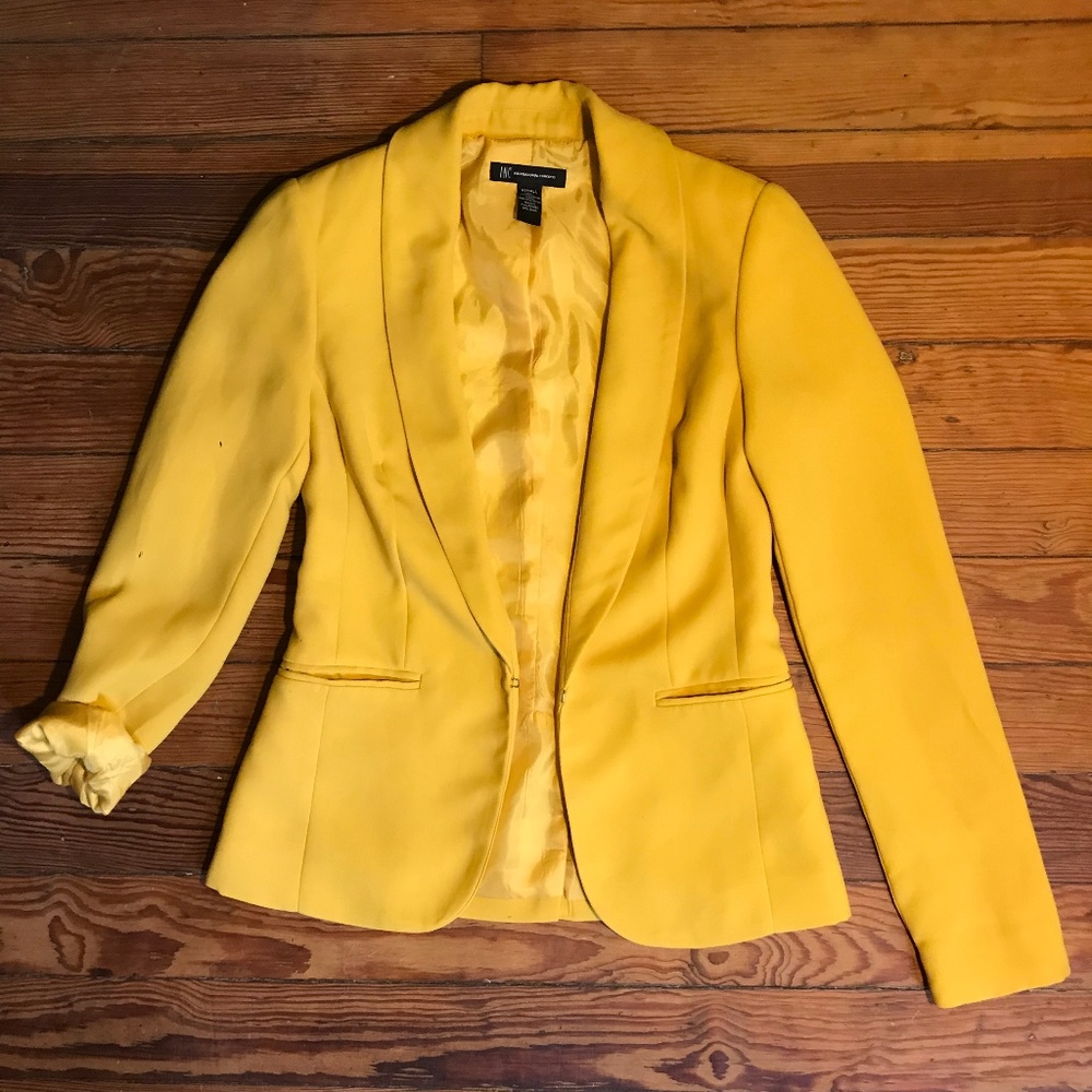 Gold/Yellow Fitted Blazer